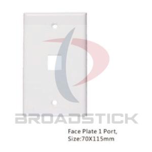 1-Port Angled Interactive Faceplate