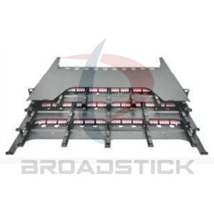 HD Cage 1U ODF - Supports 12 CG cassettes in 1U, up to 144 LC fibers in 1U