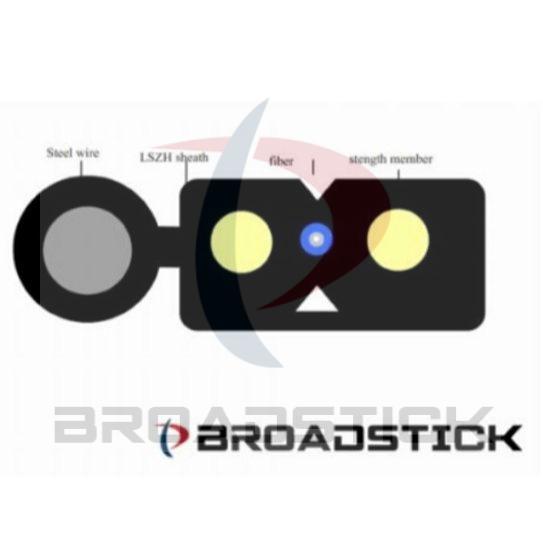 Drop Fiber Optic 2 fibers Single-Mode 2km